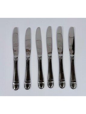 International Silver INS669 Pattern Set Of 6  Stainless Steel Knives Classic Chi